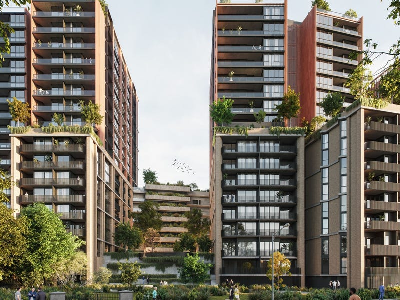 New Australian precinct at dusk